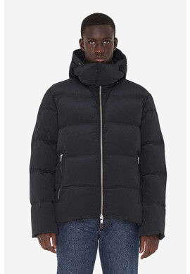 Wood Wood Пухено яке Ventus Tech Stripe Down Jacket в черно зимен модел - Pepit.bg