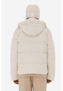 Wood Wood Пухено яке Ventus Tech Stripe Down Jacket в бежово зимен модел - Pepit.bg