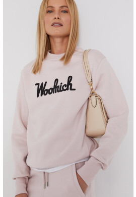 Woolrich Суичър дамски в розово с апликация - Pepit.bg