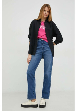Wrangler Дънки Mom Straight с висока талия - Pepit.bg