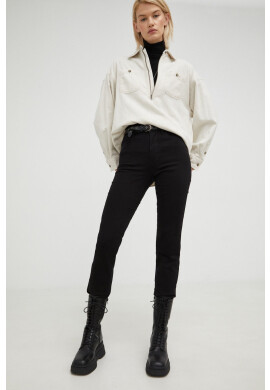 Wrangler Дънки Slim Perfect Black с висока талия - Pepit.bg