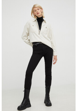 Wrangler Дънки Slim Perfect Black с висока талия - Pepit.bg