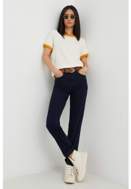 Wrangler Дънки Straight Blue Black с висока талия - Pepit.bg
