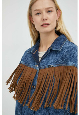 Wrangler Дънково яке в тъмносиньо с преходна изолация с уголемена кройка - Pepit.bg