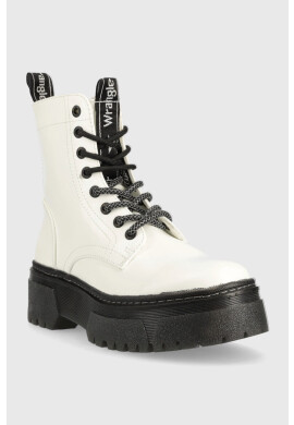 Wrangler Кубинки Piccadilly Hi в бяло с платформа - Pepit.bg