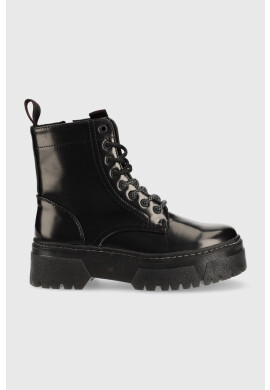 Wrangler Кубинки Piccadilly Hi в черно с платформа - Pepit.bg