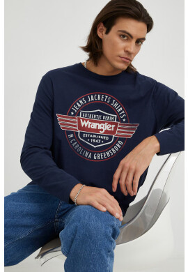 Wrangler Памучна блуза с дълги ръкави - Pepit.bg