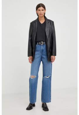 Wrangler Памучни дънки Mom Relaxed Patty с висока талия - Pepit.bg