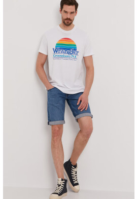 Wrangler Тениска в бяло - Pepit.bg
