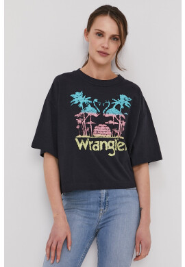 Wrangler Тениска в черно - Pepit.bg