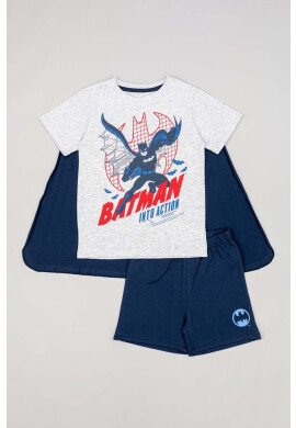 Zippy Детска памучна пижама x Batman в тъмносиньо с принт - Pepit.bg