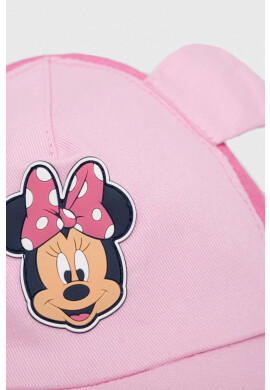 Zippy Детска памучна шапка x Disney в розово с апликация - Pepit.bg