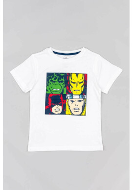 Zippy Детска памучна тениска x Marvel в тъмносиньо с принт - Pepit.bg