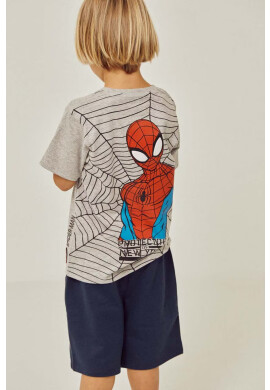 Zippy Детска памучна тениска x Spiderman в сиво с принт - Pepit.bg