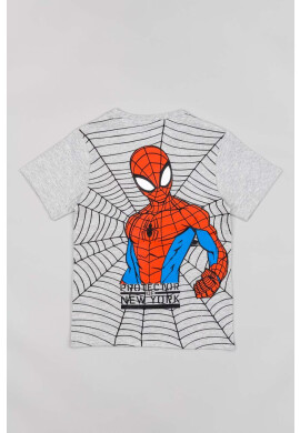 Zippy Детска памучна тениска x Spiderman в сиво с принт - Pepit.bg