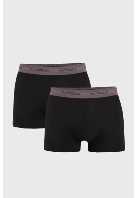 COTONELLA 2 PACK сиво-черни боксерки Uomo Comfort - Pepit.bg