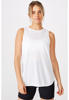 Cotton On Бял спортен топ Active Curve - Pepit.bg
