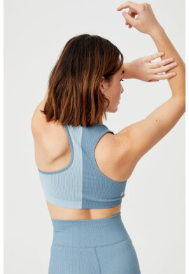 Cotton On Син спортен сутиен Seamless Rib - Pepit.bg