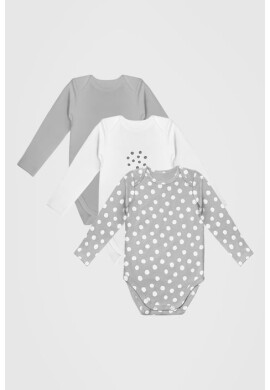 DIM 3 PACK бебешки бодита Pois - Pepit.bg