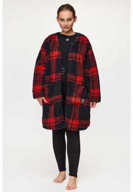 DKNY Червена жилетка Layers to Love - Pepit.bg