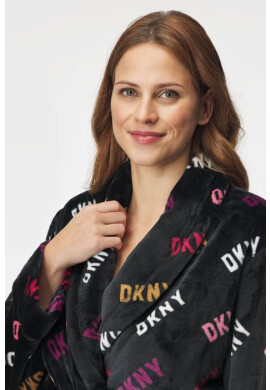 DKNY Топлещ халат Logo къс - Pepit.bg