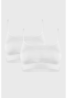 GarNA MAMA sp. Z o.o. 2 PACK бели basic топове за момичета - Pepit.bg