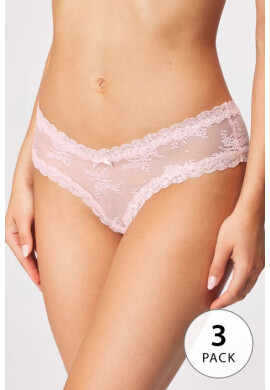 Hunkemöller 3 PACK бразилски бикини Floral Mesh - Pepit.bg