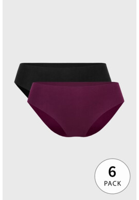 Hunkemöller 6PACK бразилски бикини Beet памучни - Pepit.bg