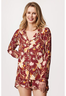 Hunkemöller Дамски пижамен топ Twill Parrot - Pepit.bg