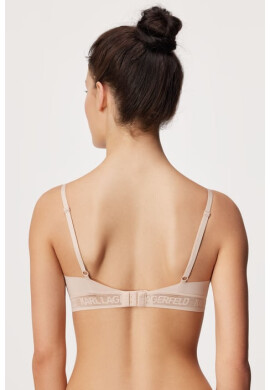 Karl Lagerfeld Бежов сутиен Bralette - Pepit.bg