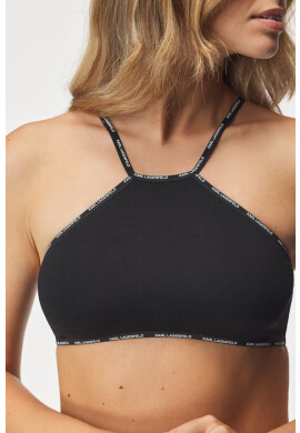 Karl Lagerfeld Сутиен Mini Logo Halter Bralette - Pepit.bg