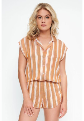 LingaDore Дамска гащеризон за спане Stripe Print - Pepit.bg