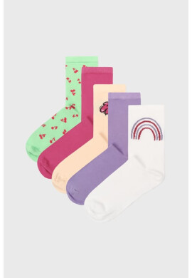 name it 5PACK къси чорапи за момичета Vilde Rainbow - Pepit.bg