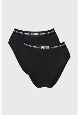 PUMA 2PACK класически бикини Black с висока талия - Pepit.bg