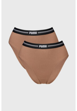PUMA 2PACK класически бикини Caramel с висока талия - Pepit.bg