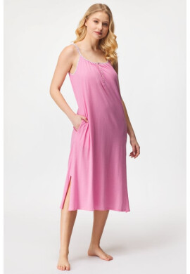 Ralph Lauren Дамска нощница Pink Stripe - Pepit.bg