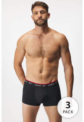 Reebok 3 PACK черни боксерки Basic Sport - Pepit.bg