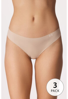 Under Armour 3 PACK бежови спортни прашки Thong - Pepit.bg