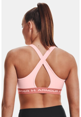 Under Armour Розов спортен сутиен Crossback Mid - Pepit.bg