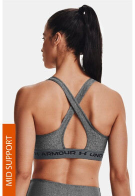 Under Armour Сив спортен сутиен Crossback Heather - Pepit.bg