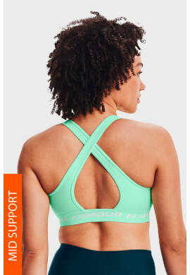 Under Armour Зелен спортен сутиен Crossback - Pepit.bg