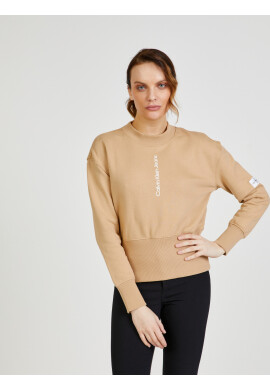 Calvin Klein Jeans Sweatshirt Bezhov - Pepit.bg