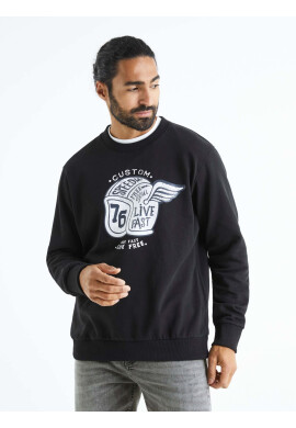 Celio Beprice Sweatshirt Cheren - Pepit.bg