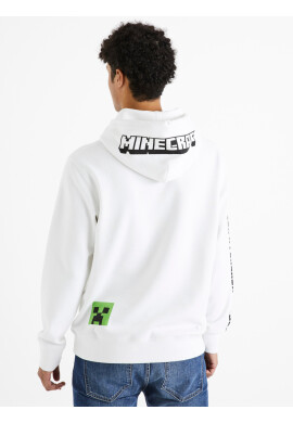 Celio Minecraft Sweatshirt Byal - Pepit.bg