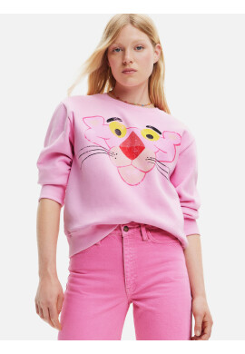 Desigual Pink Panther Sweatshirt Rozov - Pepit.bg