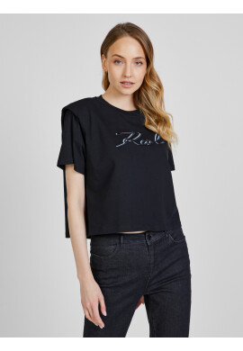 Karl Lagerfeld T-shirt Cheren - Pepit.bg