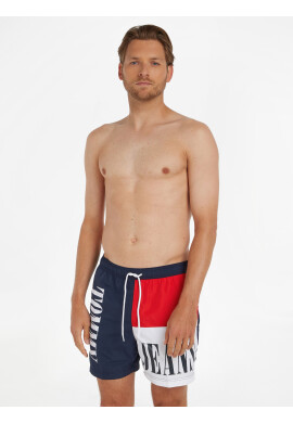 Tommy Jeans Medium Drawstring Colorblock Swimsuit Sin - Pepit.bg