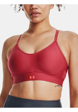 Under Armour Infinity Covered Low-RED Cпортен Сутиен Cherven - Pepit.bg