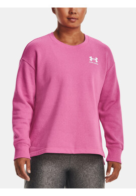 Under Armour Rival Fleece Oversize Crew Sweatshirt Rozov - Pepit.bg