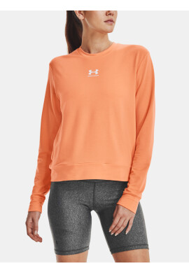Under Armour Rival Terry Crew T-shirt Oranzhev - Pepit.bg